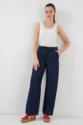 Geniş Paça Kot Pantolon 6706 - Lacivert
