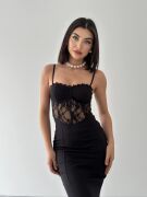 Begonia İp Askılı Elbise