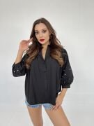 6515 GÖMLEK-SİYAH