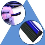 BUFFER® Mavi Araba OtoTrim Dekorasyon Şeridi Kauçuk Elastik Kolay Kurulum 5 metre Şerit Bant