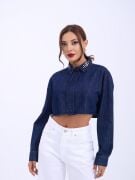 6603 KOT BLUZ-MAVİ