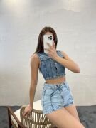 6317 KOT BLUZ-MAVİ