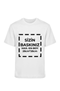 Tişört Tasarla 20/1 Kumaş - Beyaz