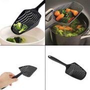 BUFFER® Isıya Dayanıklı Plastik Süzgeçli Kızartma ve Sebze Haşlama Kepçesi