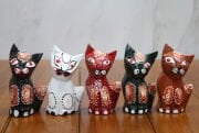 Ahşap 5'li Kedi Seti Model 3