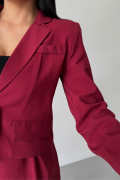 CROP CEKET - KISA ETEK TAKIM - Bordo
