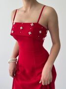 Acco Taş Detaylı Elbise