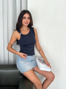 Osy Modal Yumuşak Dokulu Kumaş Bisiklet Yaka Sıfır Kol Bluz Omuz Toka Aksesuar Detaylı - Lacivert