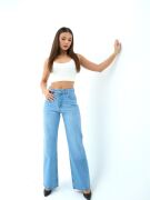 7044 KOT PANTOLON-MAVİ