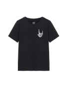 Baskılı T-shirt - Siyah