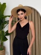 Darcy Sırt Dekolteli Tulum