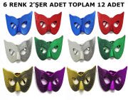 Retro Maskeli Balo Parti Gözlüğü