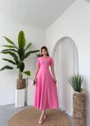 Wera Taşlı Fiyonk Detaylı Elbise