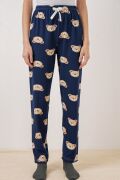 4323 Desenli Pijama Altı - F.Lacivert