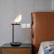 BUFFER® Saksağan Kuş Modeli Tekli Dokunmatik Aydınlatma Masa Üstü Gece Lambası Göz Korumalı Abajur