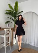 Alka İncili Fiyonk Detay Elbise