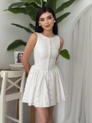 Yema Düğme Detaylı Elbise