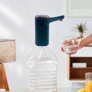 BUFFER® Retro Model Otomatik Damacana Pompası Aparatı Yeşil Renk Bakır Detaylı