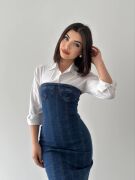 Ener Straplez Elbise