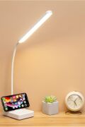 BUFFER® İnce Uzun USBli Dokunmatik 3 Kademeli 360 Derece Özel Göz Korumalı led Lityum Masa Lambası