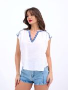 7162 BLUZ-BEYAZ