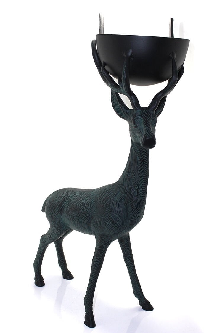 Metal Geyikli Kase 75 Cm
