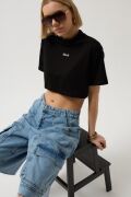 Baskılı Crop T-Shirt