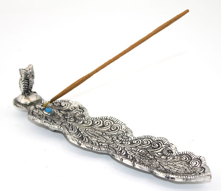 Metal Kayık Baykuş Tasarımı Tütsülük Model 2