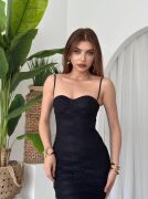 Kalıse İp Askılı Elbise