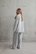 Gri 3-İplik Comfort Ceket Ve Pantolon Takım