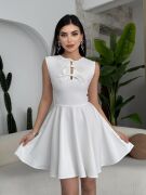 Perp Fiyonk Detaylı Elbise