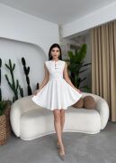 Perp Fiyonk Detaylı Elbise