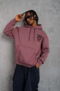 Erkek SCHOOL BOY Baskılı Kapüşonlu Sweat - Gül Kurusu