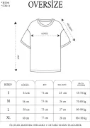 Unisex Basic Bisiklet Yaka Oversize T-Shirt - Gri