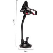 BUFFER® Akrobat Cama Sabitlenen Güçlü Vakumlu 360 Derece Dönen Tüm Modellere Uyan Oto Telefon Tutucu