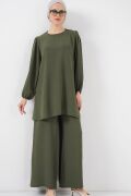 Ayrobin Tunik Pantolon Alt Üst Takım 6712 - Haki