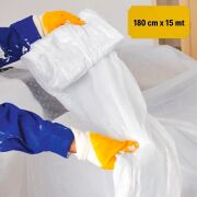 BUFFER®  Boya Badana Eşya Koruma Hışır Örtüsü 180cm x 15 mt Yapışkanlı Hışır Örtü