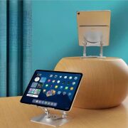 BUFFER® 360 Derece Dönebilen Yükseltilmiş Masaüstü Ayarlanabilir  Metal Tablet Standı