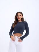 42341 TRİKO FİTİLLİ KAZAK-ANTRASİT