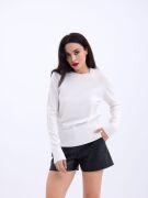 4217 TRİKO BASİC KAZAK-EKRU