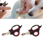BufferBüyük Irk Köpek Kedi Çelik Uçlu Evcil Hayvan Tırnak Makası Pati Bakım Aleti Ergonomik Kaymaz