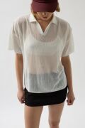 Polo Yaka TransparanT-Shirt