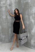 Estelya Cut Out Mini Elbise 2571-01