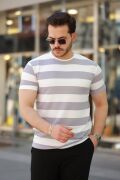 Erkek çift Renk Pamuklu örme Kumaş Kısa Kollu T-shirt