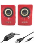 BUFFER® N62 1+1 Multimedia USB ve Jacklı Mini Hoparlör Yüksek Stereo Ses Sistemi