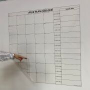 BUFFER® Aylık Planlayıcı Manyetik Duvar Stickerı Takvim Plan Çizelgesi