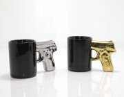 Porselen Silahlı Kupa Bardak Model 4