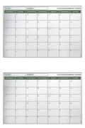 BUFFER® Manyetik Yapışkanlı Bir Aylık Program Planlayıcı Takvim 85x56 cm