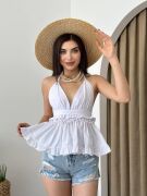 Agnes Sırt Detay Bluz