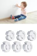 BUFFER® Bebek Çocuk Priz Koruma Kapağı (6 Adet) Çocuk Güvenliği, Priz Muhafazası, Priz Kapatıcı